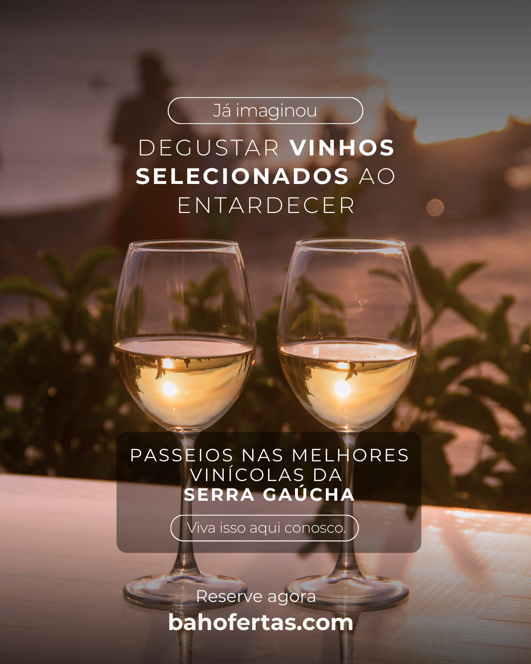 Peça de social media — Bah Ofertas vinhos Serra Gaúcha