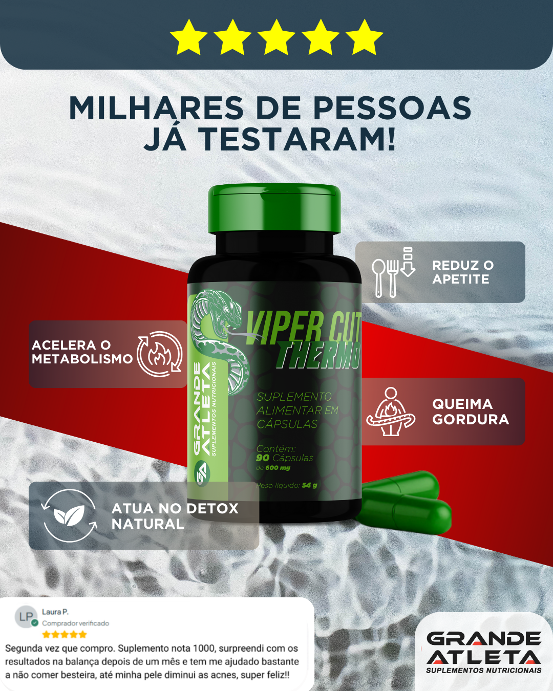 Peça de social media — Grande Atleta Viper Cut Thermo